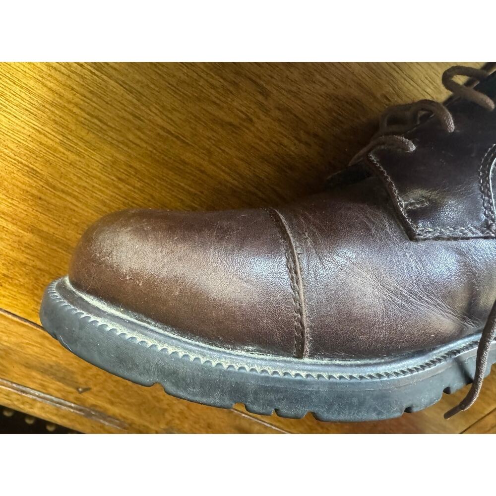 G.H. Bass Commuter Series Mens 9.5W Brown Leather Waterproof Oxford Shoes - Picture 6 of 8